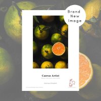 Orangen mit grün-gelber Schale, eine Orange...