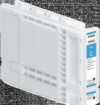 Epson Tintenpatrone aus weißem Kunststoff mit Etikett der Farbe des Inhaltes