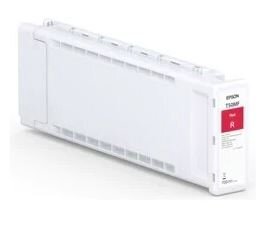 Epson Tintenpatrone aus weißem Kunststoff mit Etikett der Farbe des Inhaltes