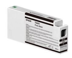 Epson Tintenpatrone aus weißem Kunststoff mit Etikett der Farbe des Inhaltes