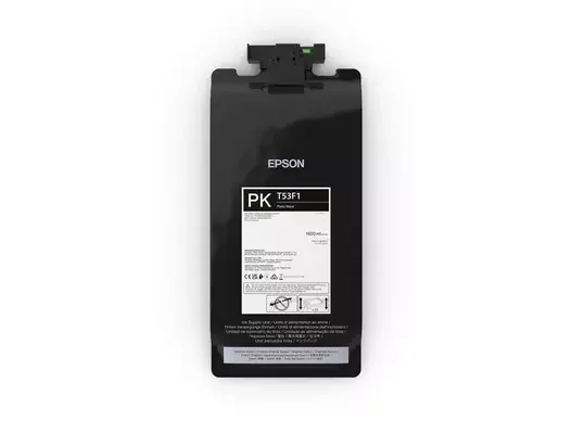 Epson-Tinte in schwarzem Beutel mit Epson Logo und Inhaltsangaben